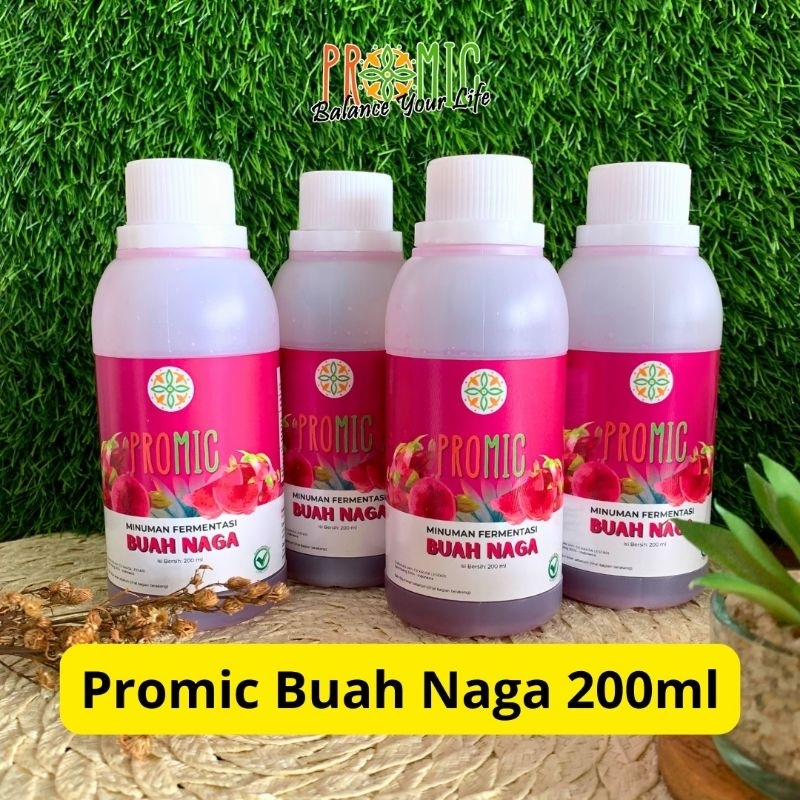 Minuman Probiotik PROMIC Buah NAGA tanpa GULA - 100 ML & 200 ML, PROMIC OFFICIAL