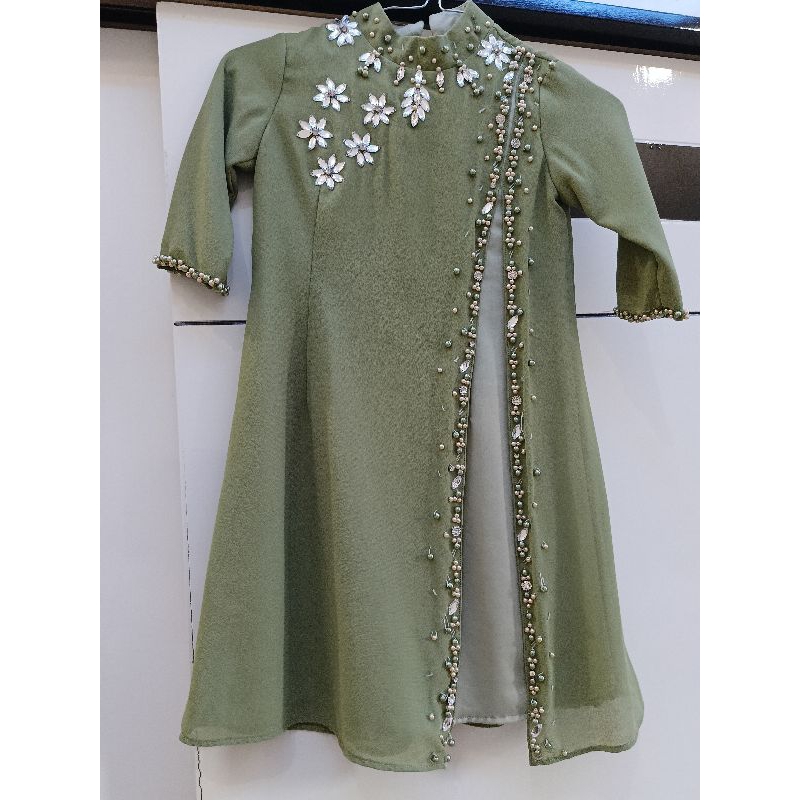 PRELOVED GAMIS BRANDEED ANAK SAGE HIJAU