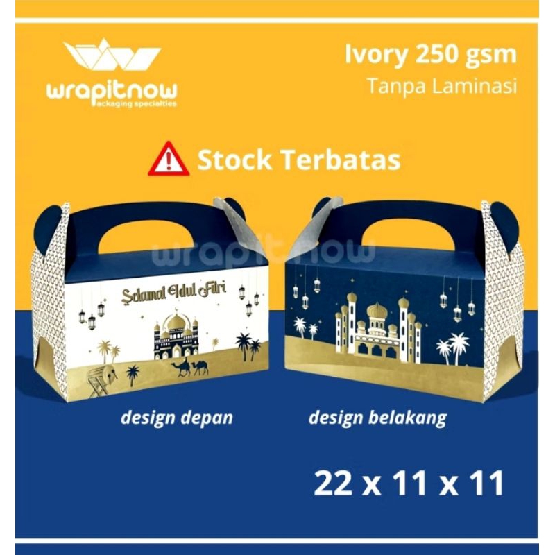 

Gable box 22x11x11 Gable box Kraft Hampers Souvenir Snack Lebaran