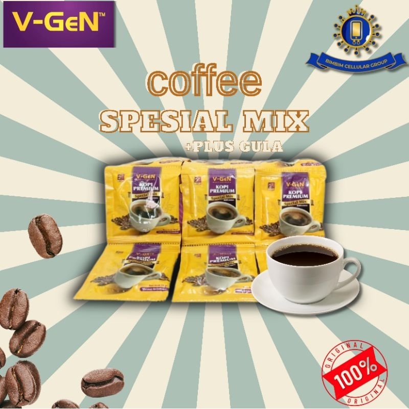 

V-GEN KOPI PREMIUM / 1 Pcs Kopi+Gula Spesial Mix