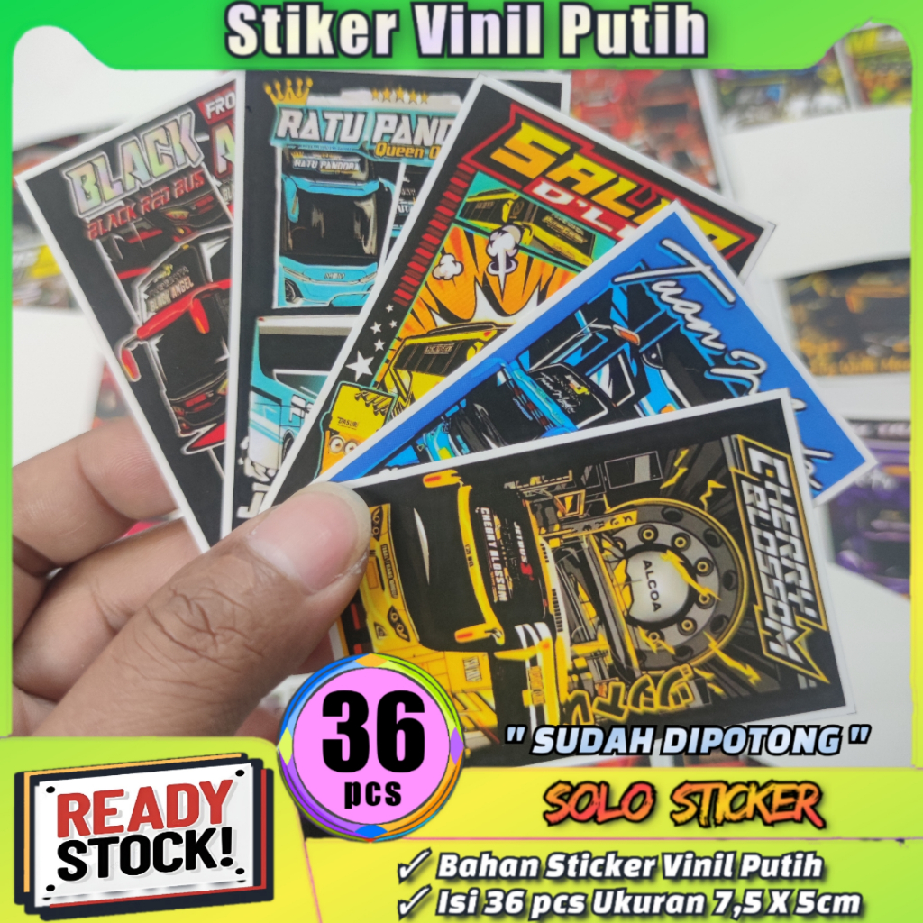 

Stiker Bus Basuri Isi 36pc SUDAH DIPOTONG Bahan Vinyl Putih Anti Air