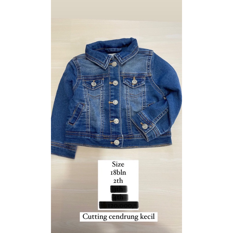 Jacket Jeans Anak Cowok  Toddlerby GAP (100023-113) 0bln - 18th