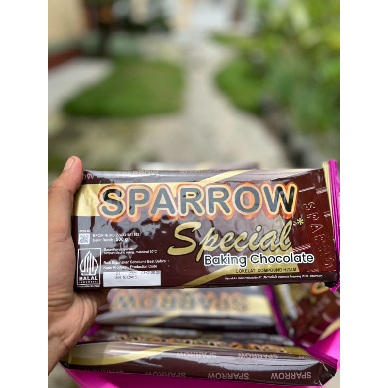 

coklat batangan merk sparrow original 500 gram