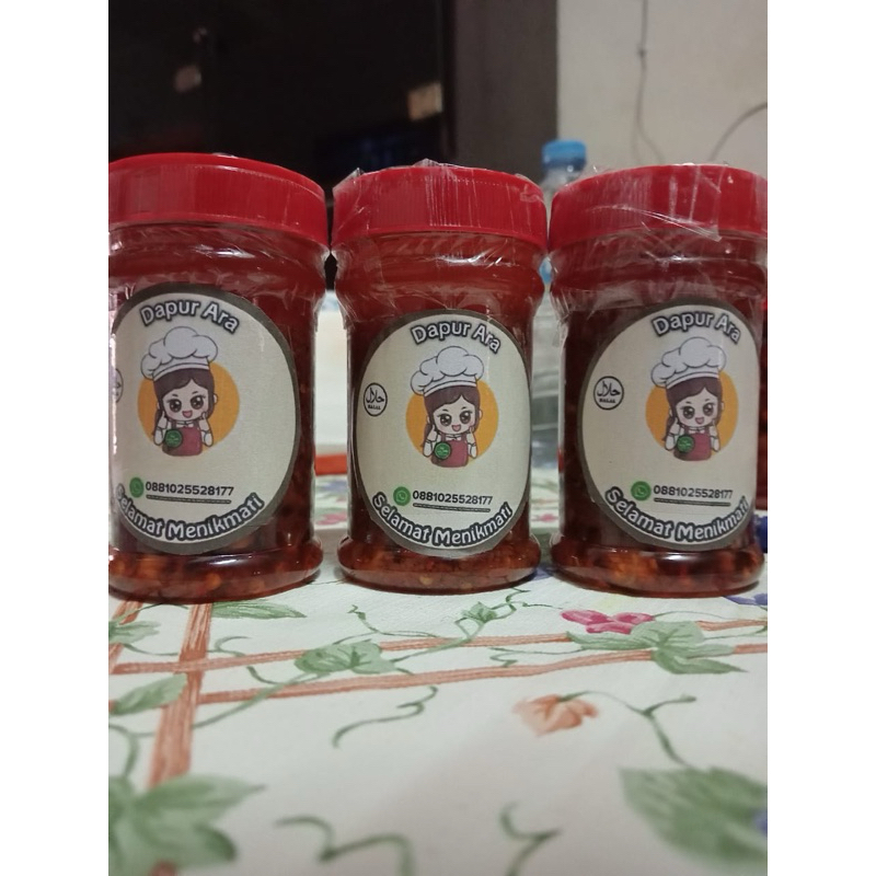

Ara Sambal - Paket Hemat Combo 3 sambal Cumi/ayam/Teri Medan