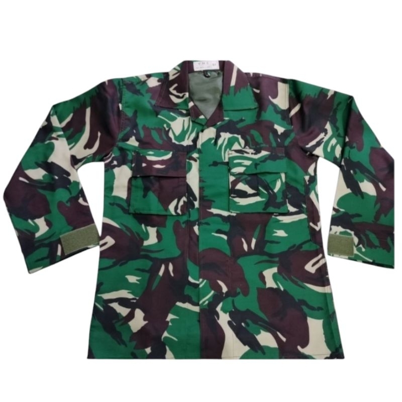 baju PDL baloteli semi woll warna gelap anti luntur  / baju pdl tni / baju loreng tni