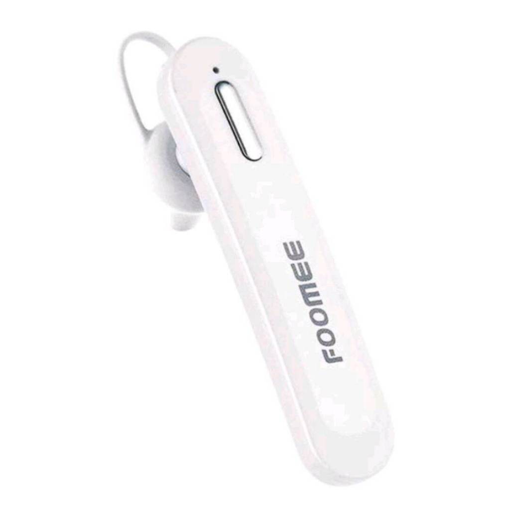 Earphone Bluetooth Foomee WE01 Headset Bluetooth Ori Single Headset WHITE
