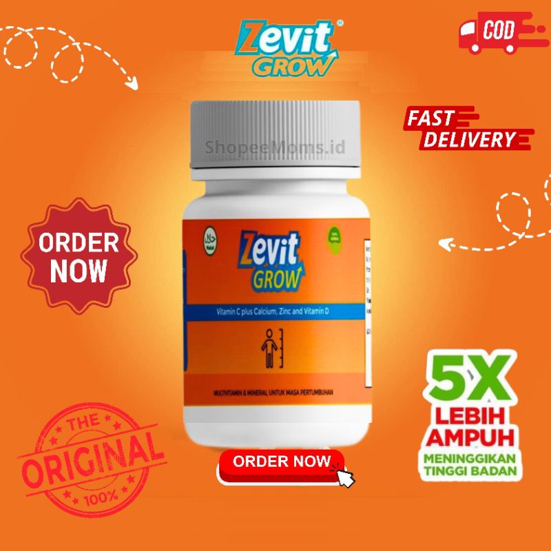 zevit Grow peninggi badan ampuh | ZEVIT GROW PENINGGI BADAN ORIGINAL/ SUPLEMEN PENINGGI BADAN TERLAR