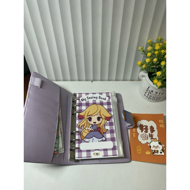 

preloved 10 ziplock binder saving book kulit