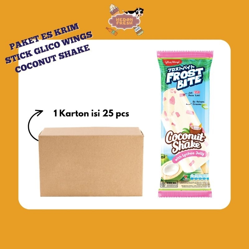 

Paket Es Krim Stik Glico Wings Frostbite Coconut Shake