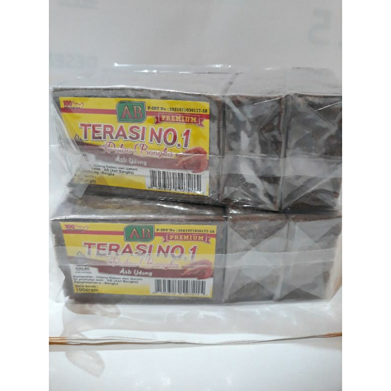 

Terasi udang AB No 1 Premium 1 Kg Khas Bangka