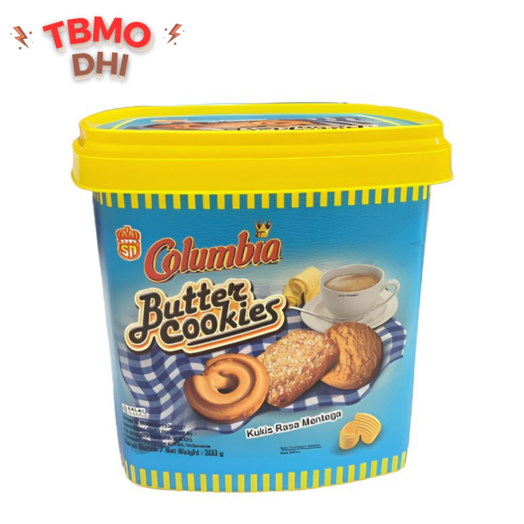 

TBMO KUKIS RASA MENTEGA COLUMBIA BUTTER COOKIES SEGI 300GR / Kue Lebaran