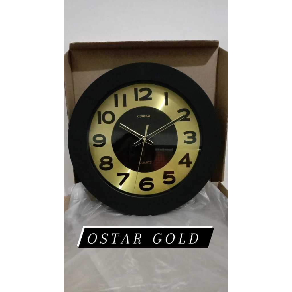 JAM DINDING OSTAR MESIN SILENT ( TIDAK BUNYI )