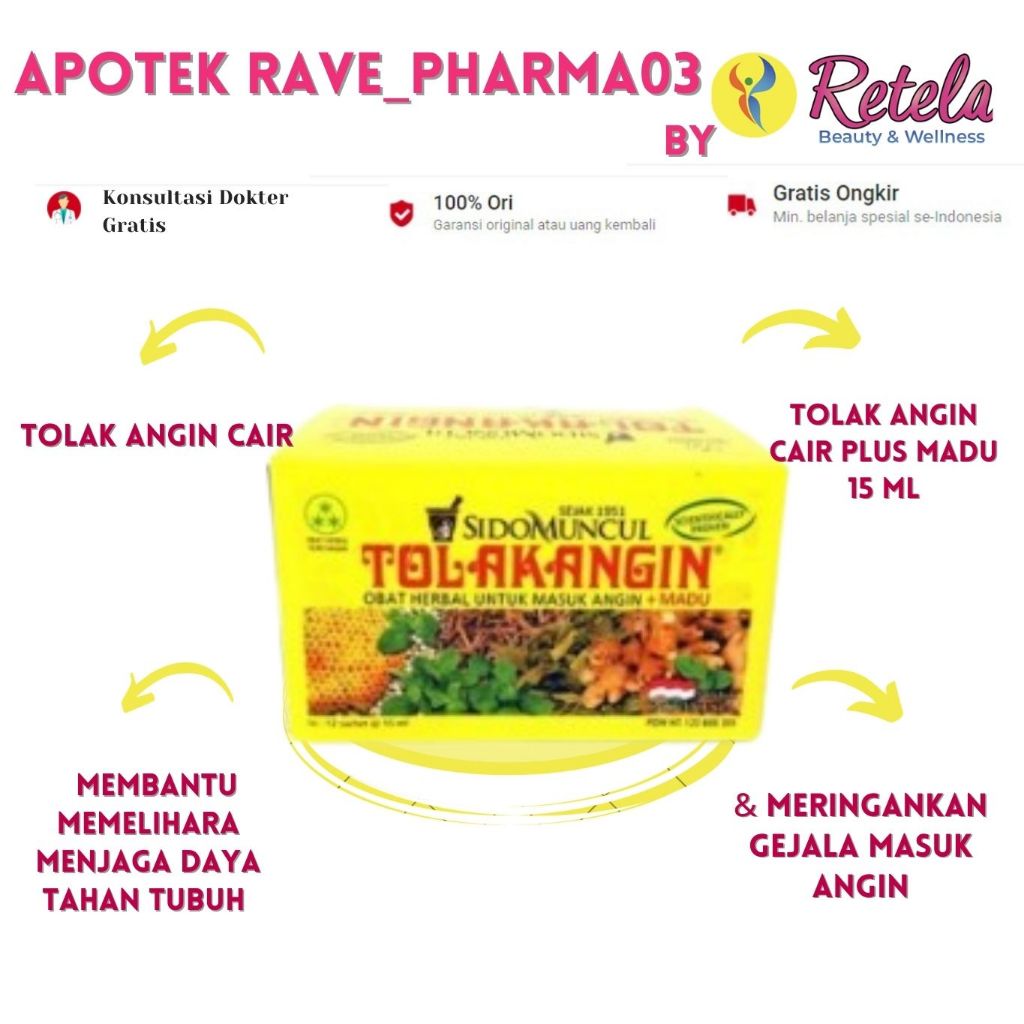 

Tolak Angin Cair Plus Madu 15 ml