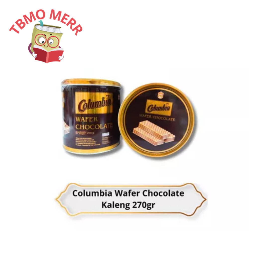 

Columbia Wafer Krim Chocolate Tin 270GR - Biskuit Lebaran Kaleng