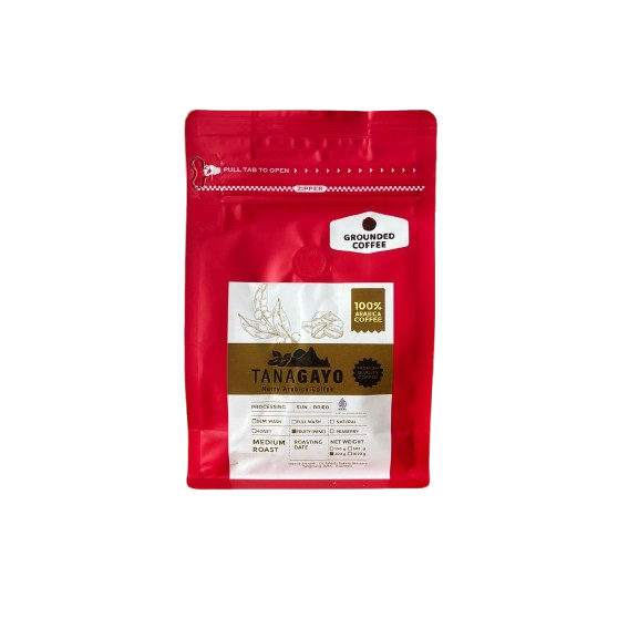 

TANAGAYO - BUBUK KOPI (Ground Coffee) Premium ARABICA GAYO , WINE PROCESS, 200g