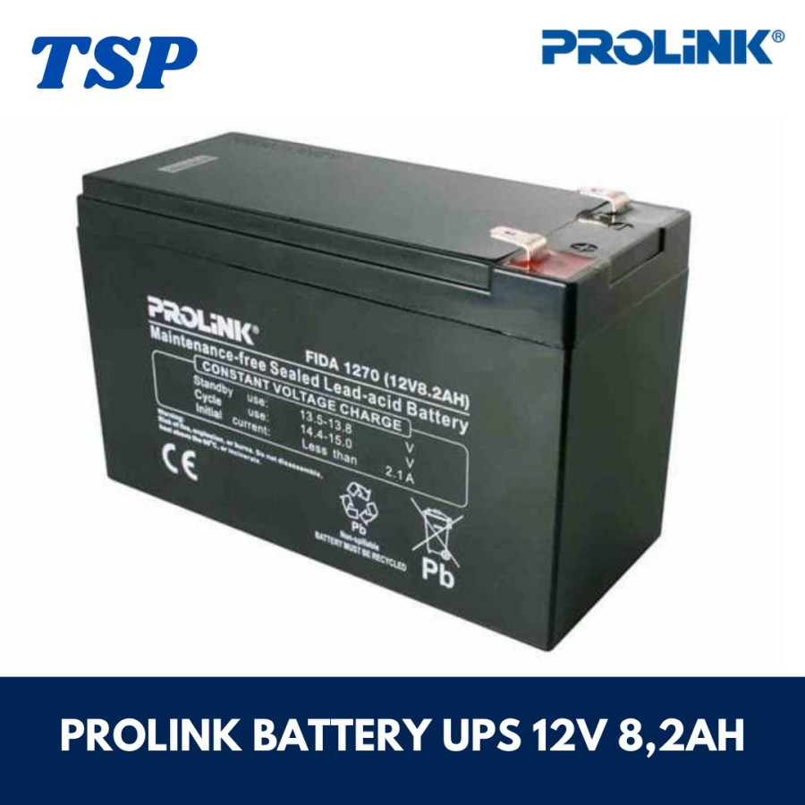 BATERAI PROLINK UPS 12v 8,2ah ORIGINAL