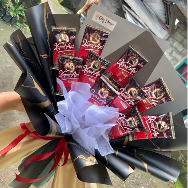 Buket Kopi Kapal Api mini | Buket Acara | Buket Wisuda | Gift Unik | clayflower