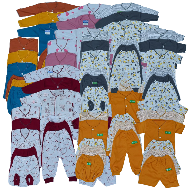 baju bayi baru lahir celana bayi baru lahir isi 18 pcs