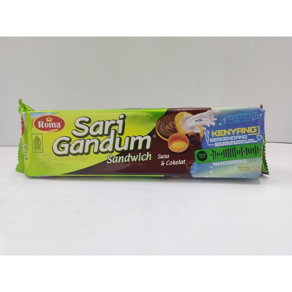 

ROMA SARI GANDUM SANDWICH COKELAT 27G
