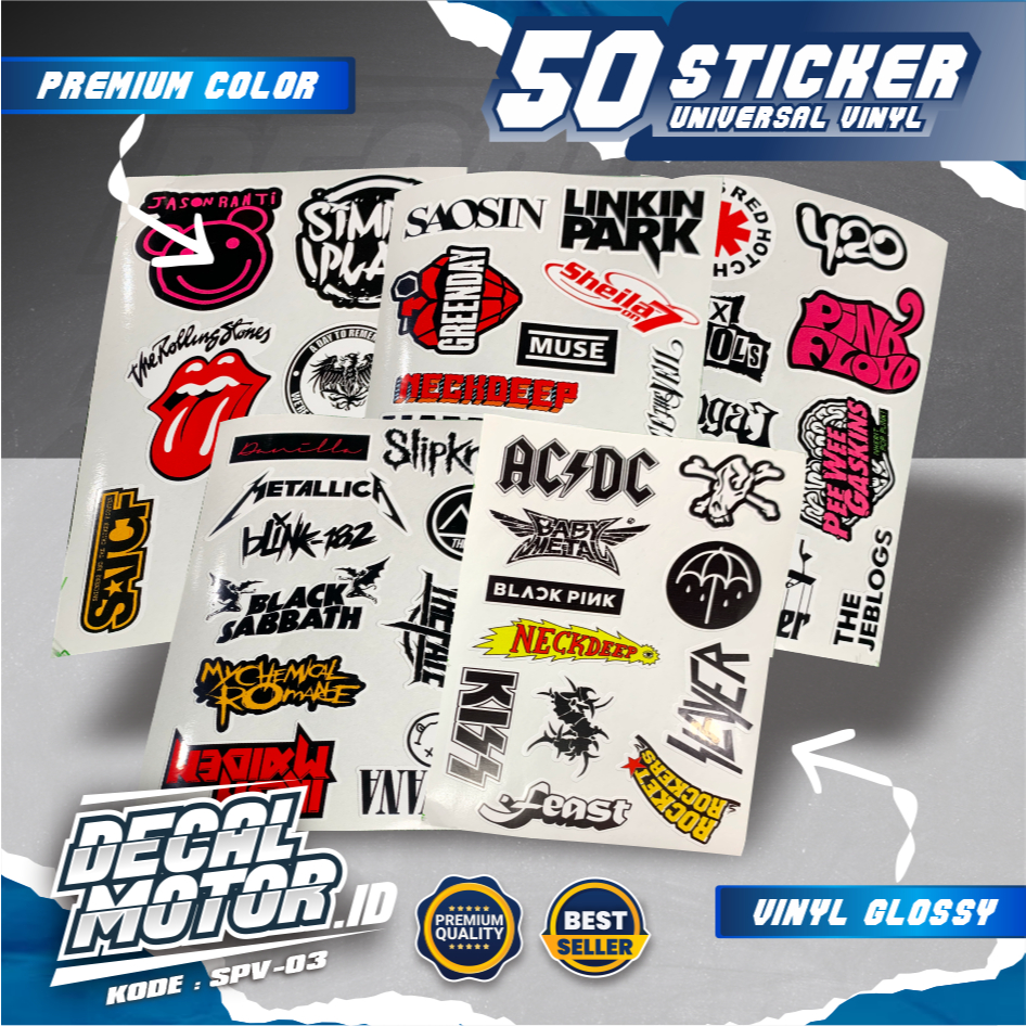 

Stiker Pack Isi 110 Pcs Variasi Vinyl / Aksesoris Stiker Motor HP Laptop Helm Tumblr - SPV