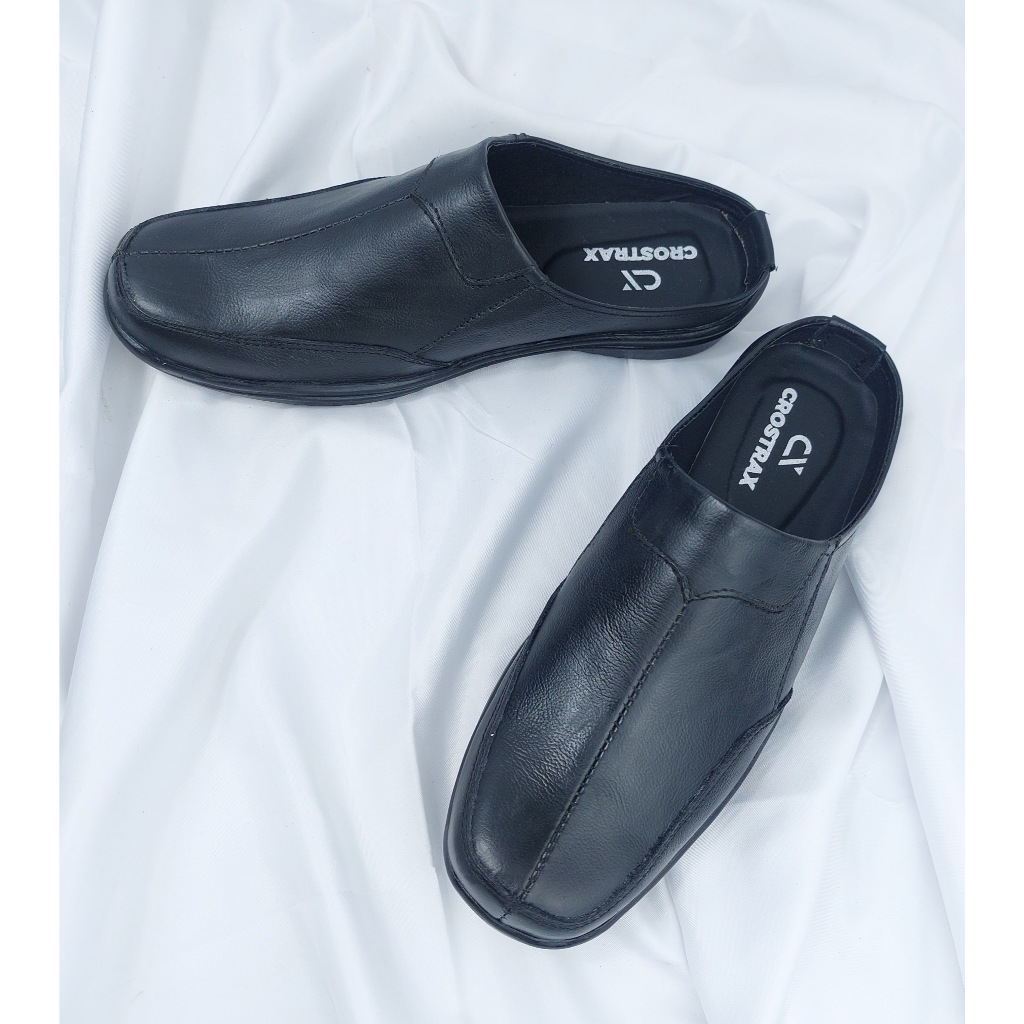 SEPATU BUSTONG PRIA KULIT ASLI CASUAL SLOP SANTAI SELOP SNEAKERS  PANTOFEL PANSUS SANDAL SENDAL HAND