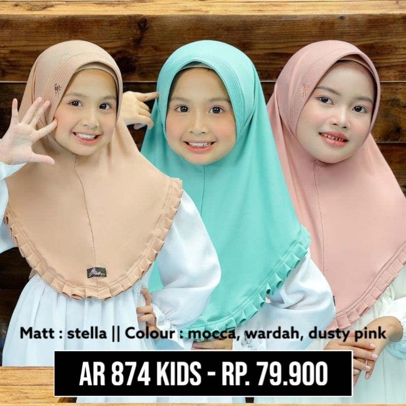HIJAB ARRAFI AR 874 kids. ARRAFI 2024. KERUDUNG JILBAB anak ARRAFI. BERGO anak POLOS