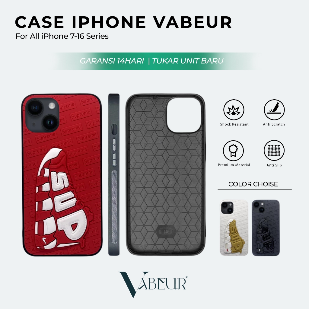 CASING Supreme suptempo uptempo red IPHONE X XR XS MAX 11 12 13 14 PRO MAX 14+ 7 7+ 8 8+ PLUS SE 2 2