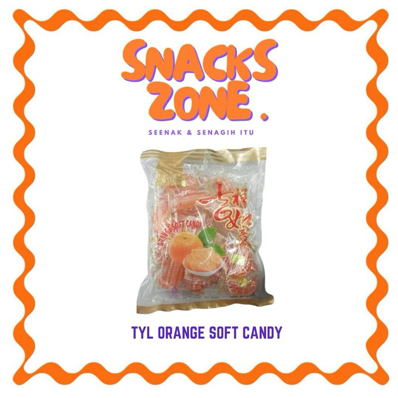 

TYL Orange Soft Candy / Permen Lunak Rasa dan Bentuk Jeruk 200gr / Permen Jeruk Jelly Halal / Permen Lebaran