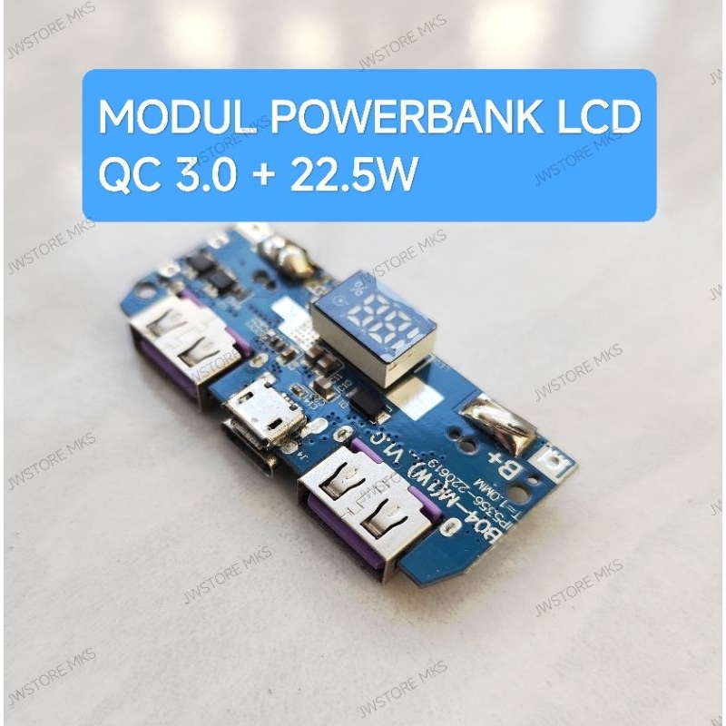 Modul powerbank LCD fast charger QC3.0 22.5W