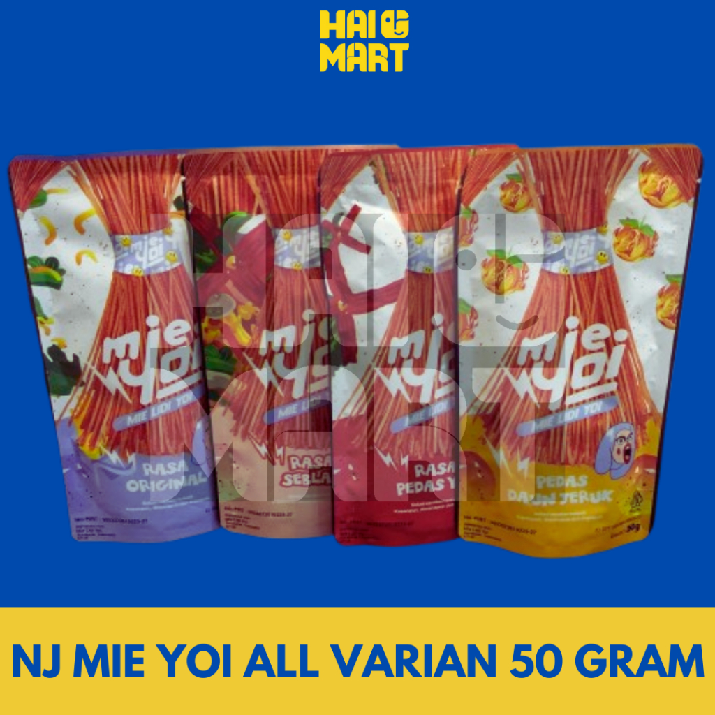 

NJ MIE YOI | MIE LIDI YOI ALL VARIAN 50 GRAM | CEMILAN JAJANAN VIRAL MIE YOI