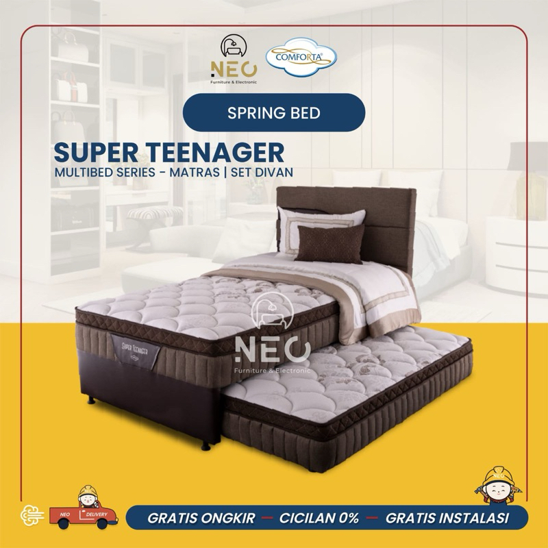 NEO - SPRINGBED COMFORTA SUPER TEENAGER MULTIBED SORONG TARIK  BED ANAK SET DIVAN RANJANG  TEMPAT TI