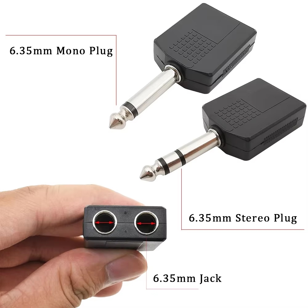Jack T Akai Mono Stereo Converter Sambungan 2 Cover Mic - Cabang Mic Audio