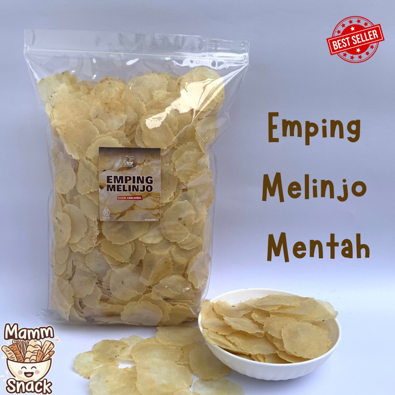 

Emping Melinjo Mentah Asli Kebumen Mlinjo Super Tipis Kering Mping Belinjo 1 KG Siap goreng