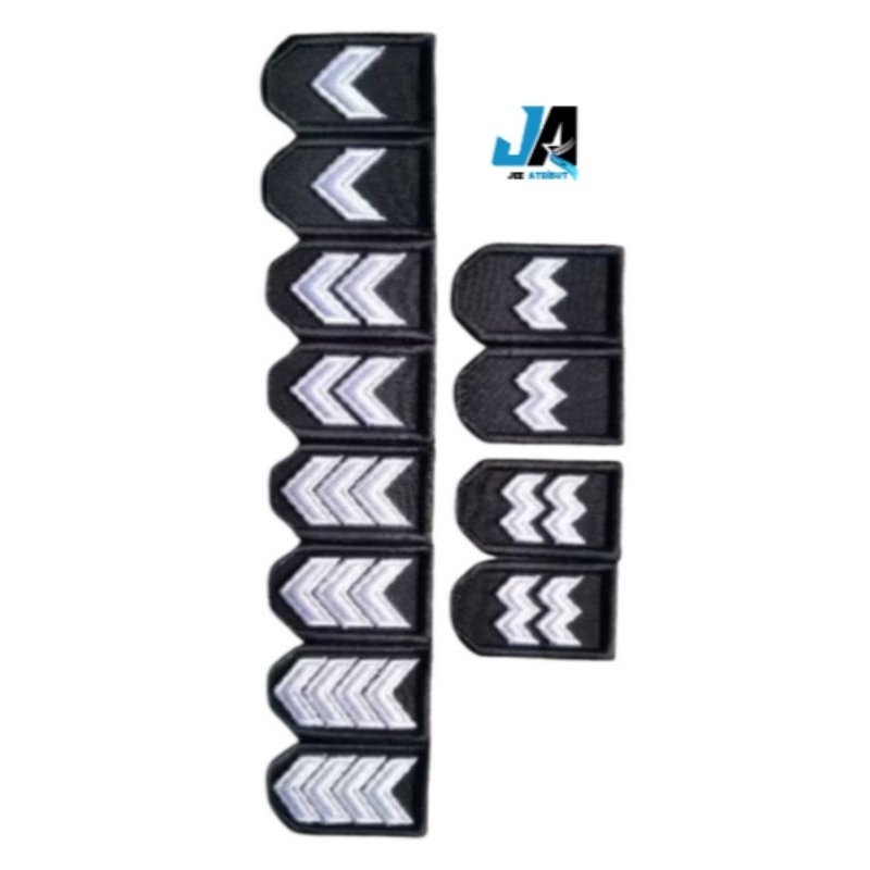 pangkat pdl bordir timbul/bripka/bripda/briptu/brigadir