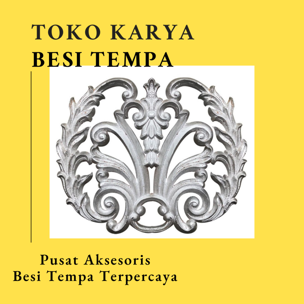 Ornamen Pagar Besi OR-1173 / Ornamen Besi Tempa / Ornamen Pagar Besi dan Tralis / Aksesoris Besi Tem