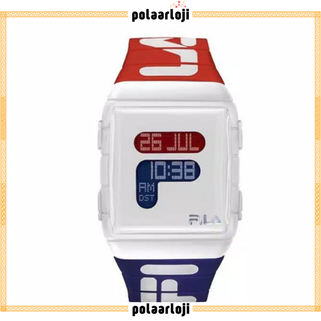 PA Jam Tangan Murah Pria Wanita Trendy FILA Digital Strap Rubber FL001