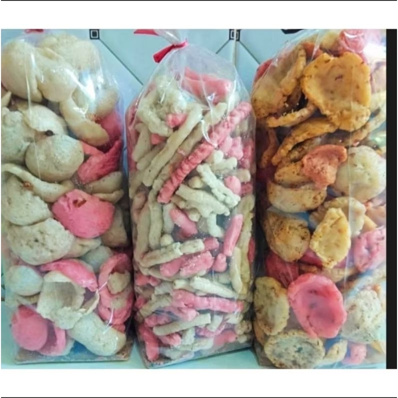 

3 Bungkus Krupuk Mlarat Sanggrai Pasir Khas Cirebon Cemilan (Krupuk disel)