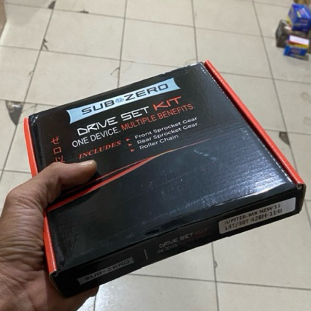 Gear Set Jupiter Mx New Gir Paket Mx 135 Rantai 428H-116L-38T-14T SUBZERO