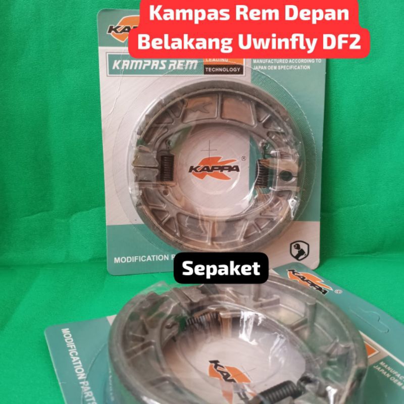 KAMPAS REM DEPAN BELAKANG SEPEDA/MOTOR LISTRIK UWINFLY DF 2 /UWINFLYRF 3 /DRAGON FISH DF 2 UKURAN (1