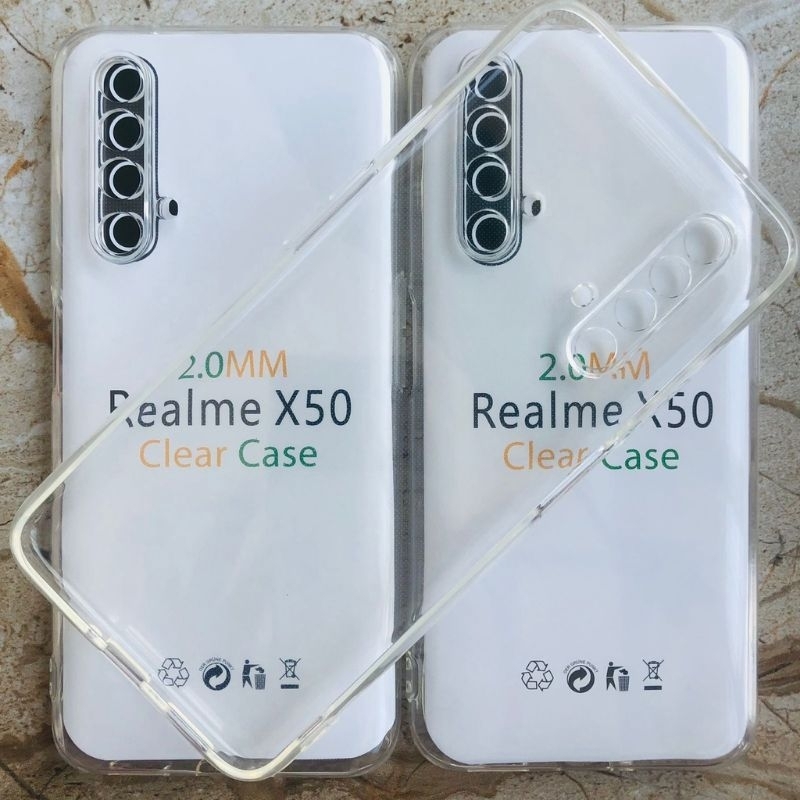 Case Bening Oppo Realme X3 Super Zoom / X50 5G / X50m 5G / RMX2144 / RMX2086 Casing Atau Kondom Soft