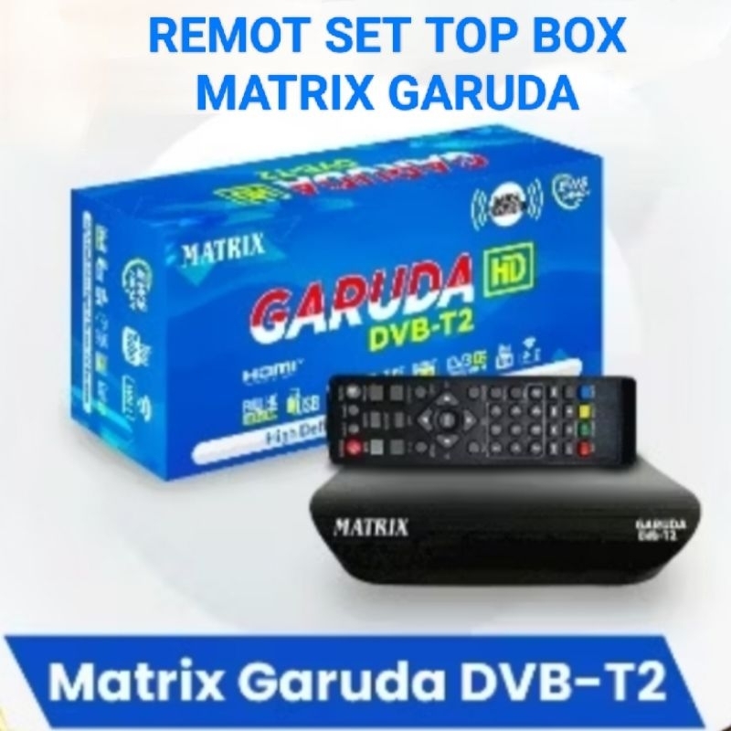 remote stb MATRIX GARUDA remot set top box matrix Garuda biru DVB T2
