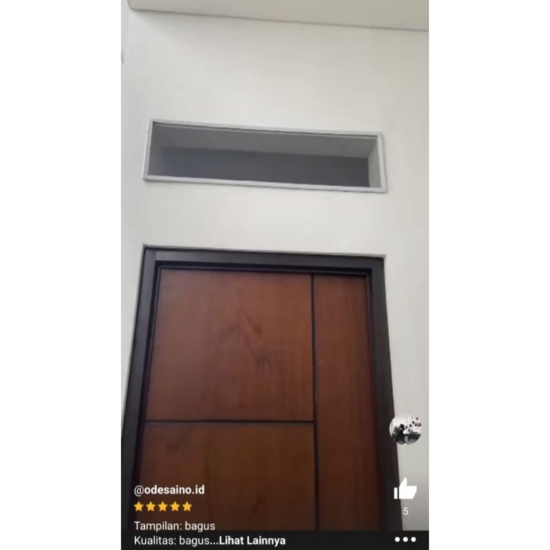 penutup ventilasi udara jaring nyamuk fiberglass bisa di lepas pasang