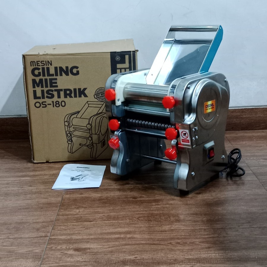 OSSEL Giling Mie Listrik Gilingan Mie Listrik Mesin Ampia Body Stainless Steel OS-180 OSSEL