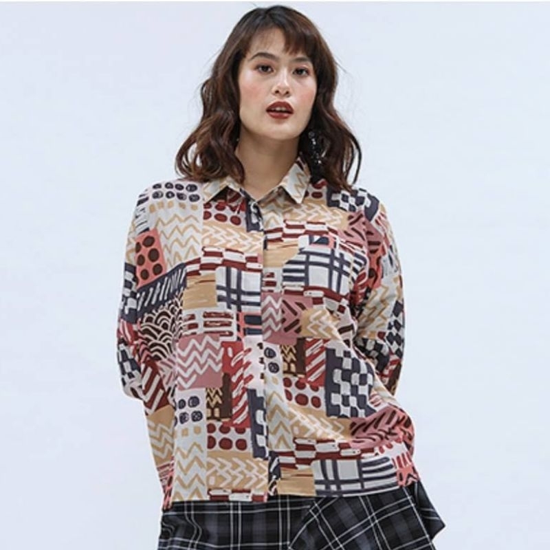 Ready Siap Kirim NEW Cotton Ink Multicolor Devon Shirt ( Baru bukan Preloved ) Cottonink