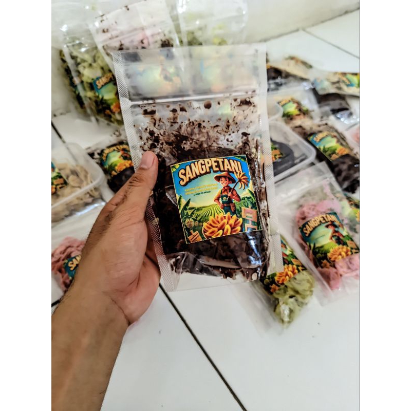 

95g keripik pisang coklat lumer khas lampung