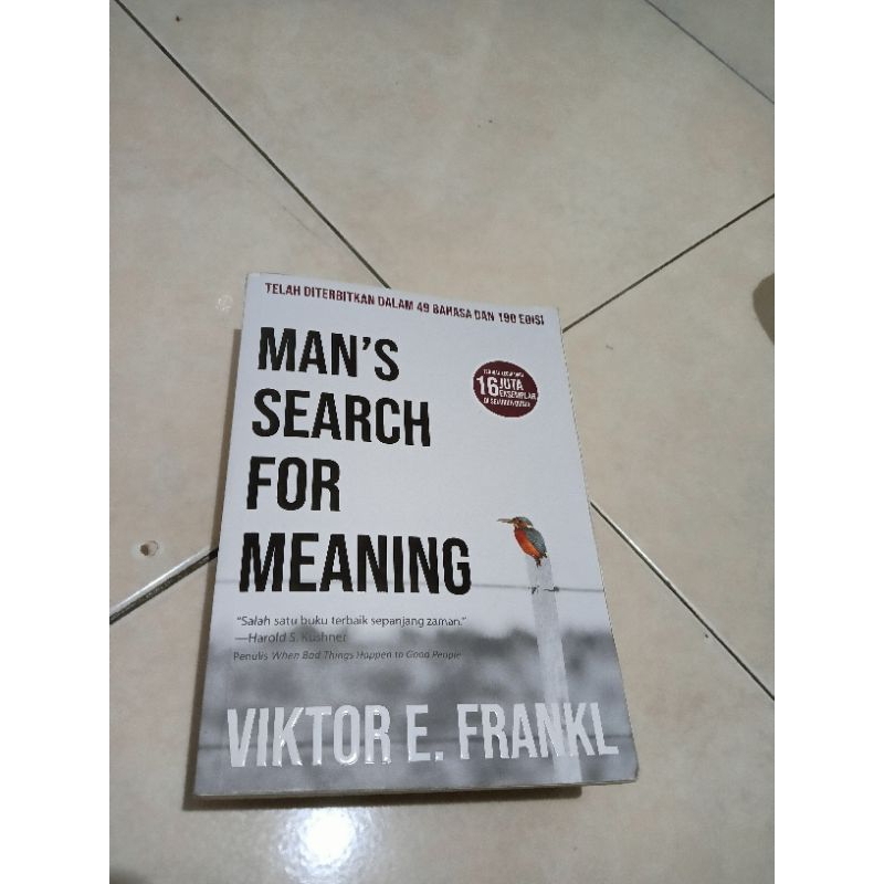 MAN'S SEARCHING FOR MEANING - VIKTOR E. FRANKL (preloved- koleksi pribadi)