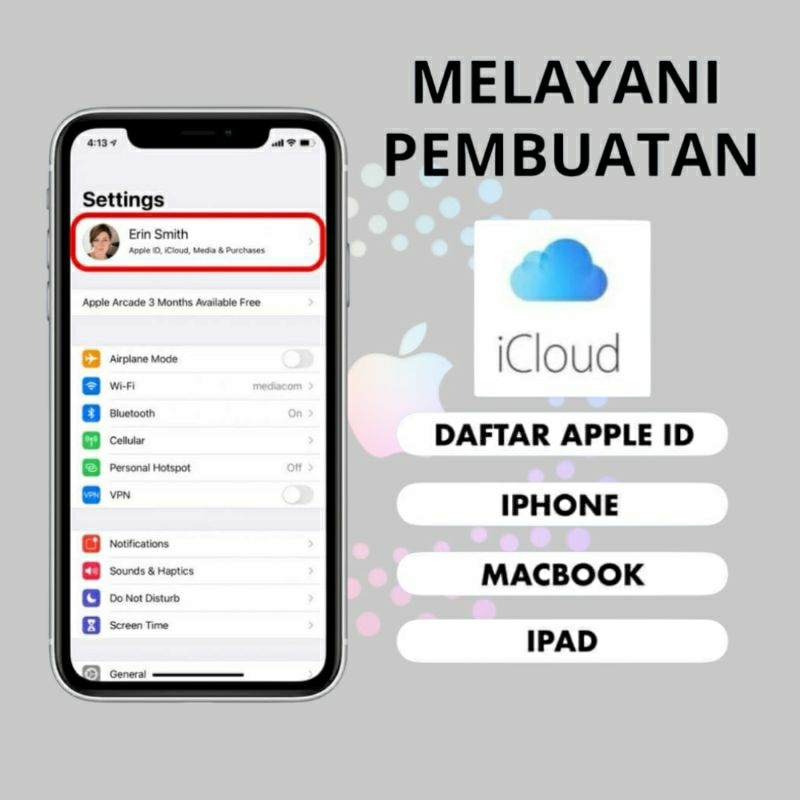 Termurah dan tercepat ICloud Apple ID Permanent