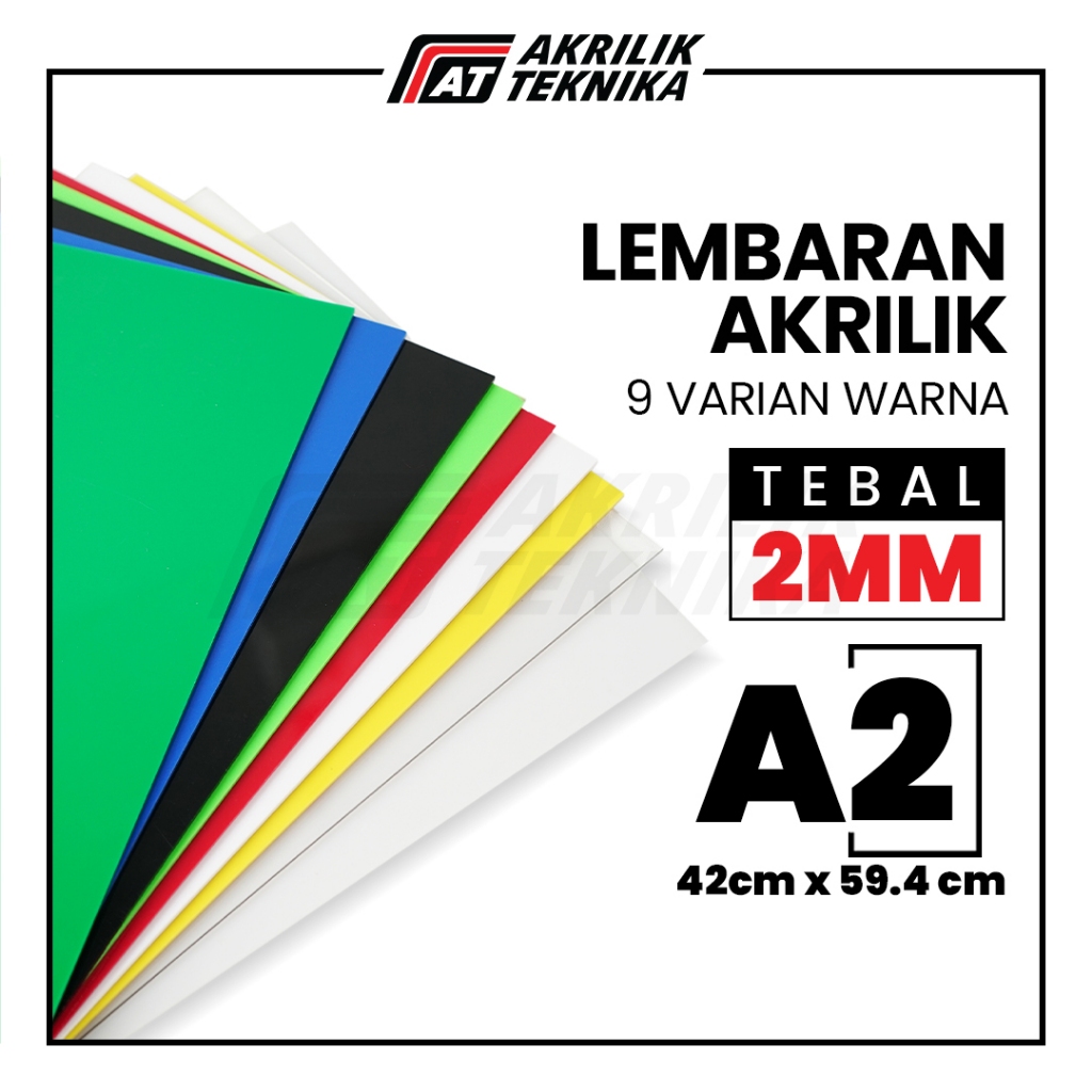 

Lembaran Akrilik A2 2mm / Acrylic Sheet Clear / Akrilik Warna JunDW
