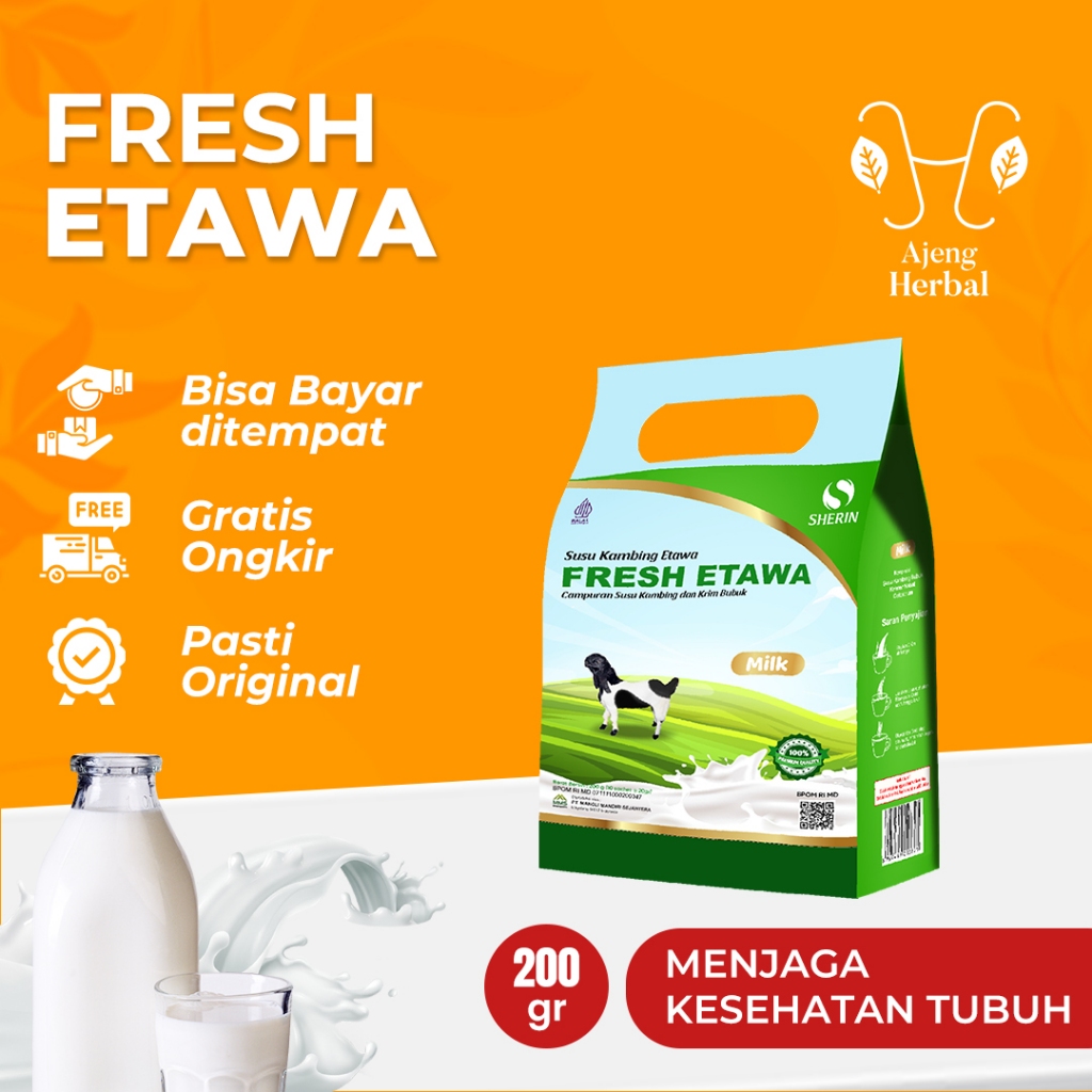 

FreshEtawa Susu Kambing Premium Isi 10 sachet