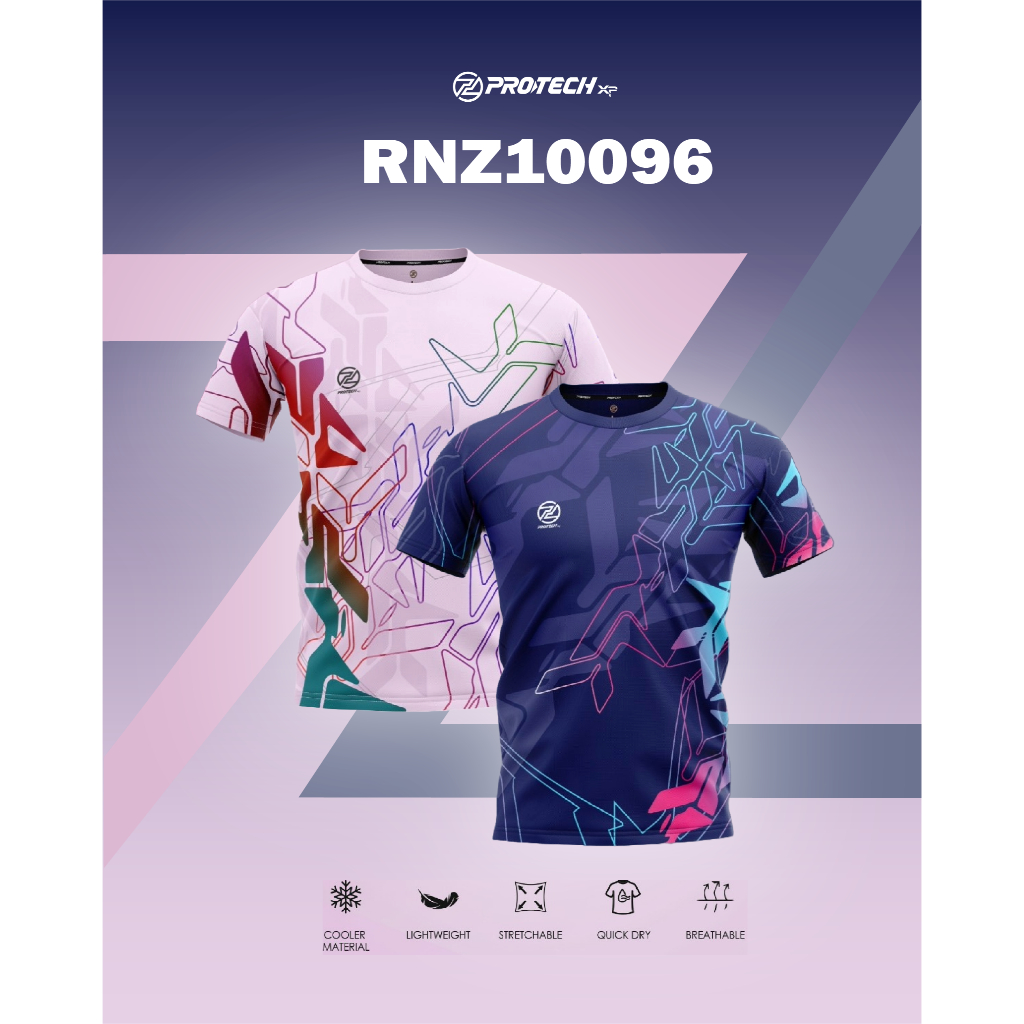 BAJU PADEL/PICKLEBALL PROTECH Badminton Dry Fit Tournament Jersey - RNZ10096